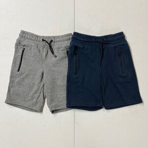 Heather Gray and Navy Casual Shorts